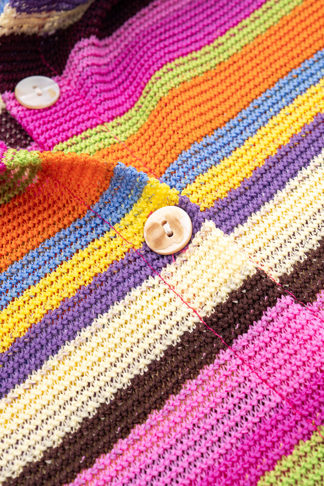 Knit Contrast V-Neck Top And Drawstring Shorts Set