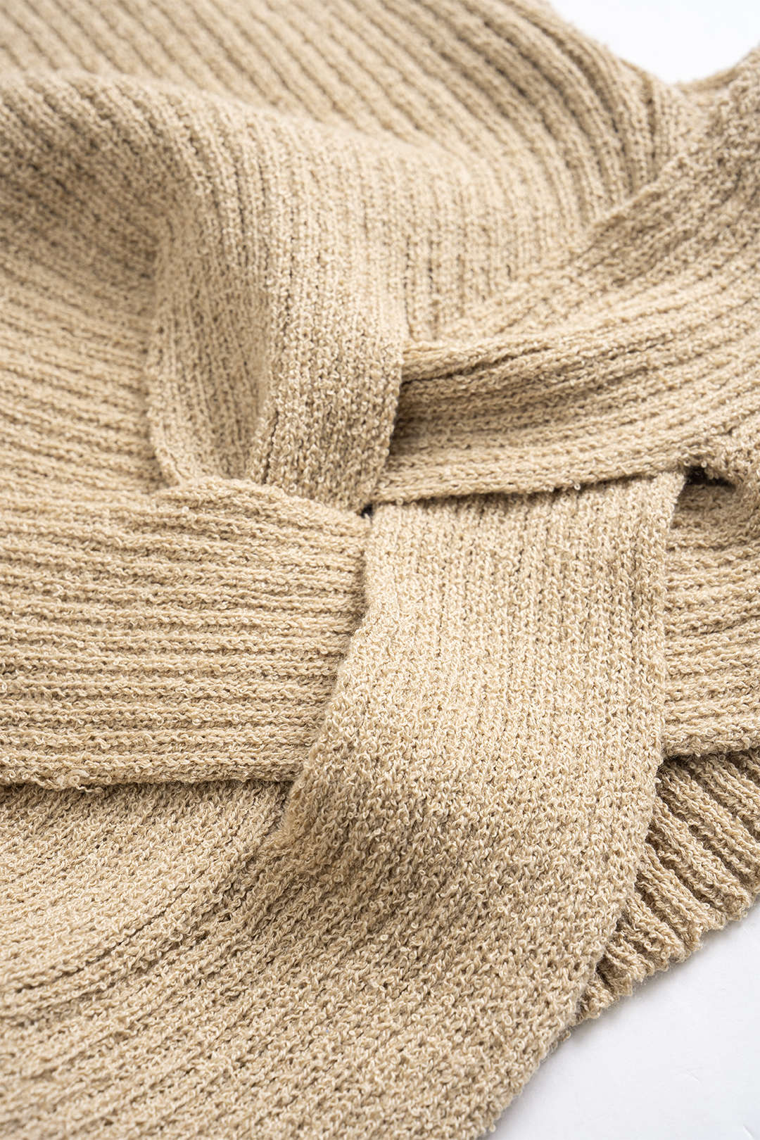 Knit Crossed Short-Sleeve Tank Top