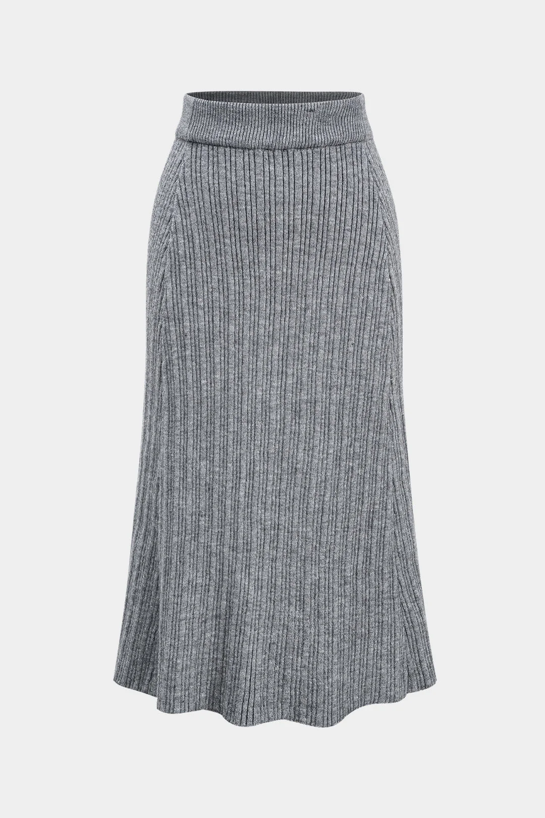 Sweater Cross Top And Skirt Set