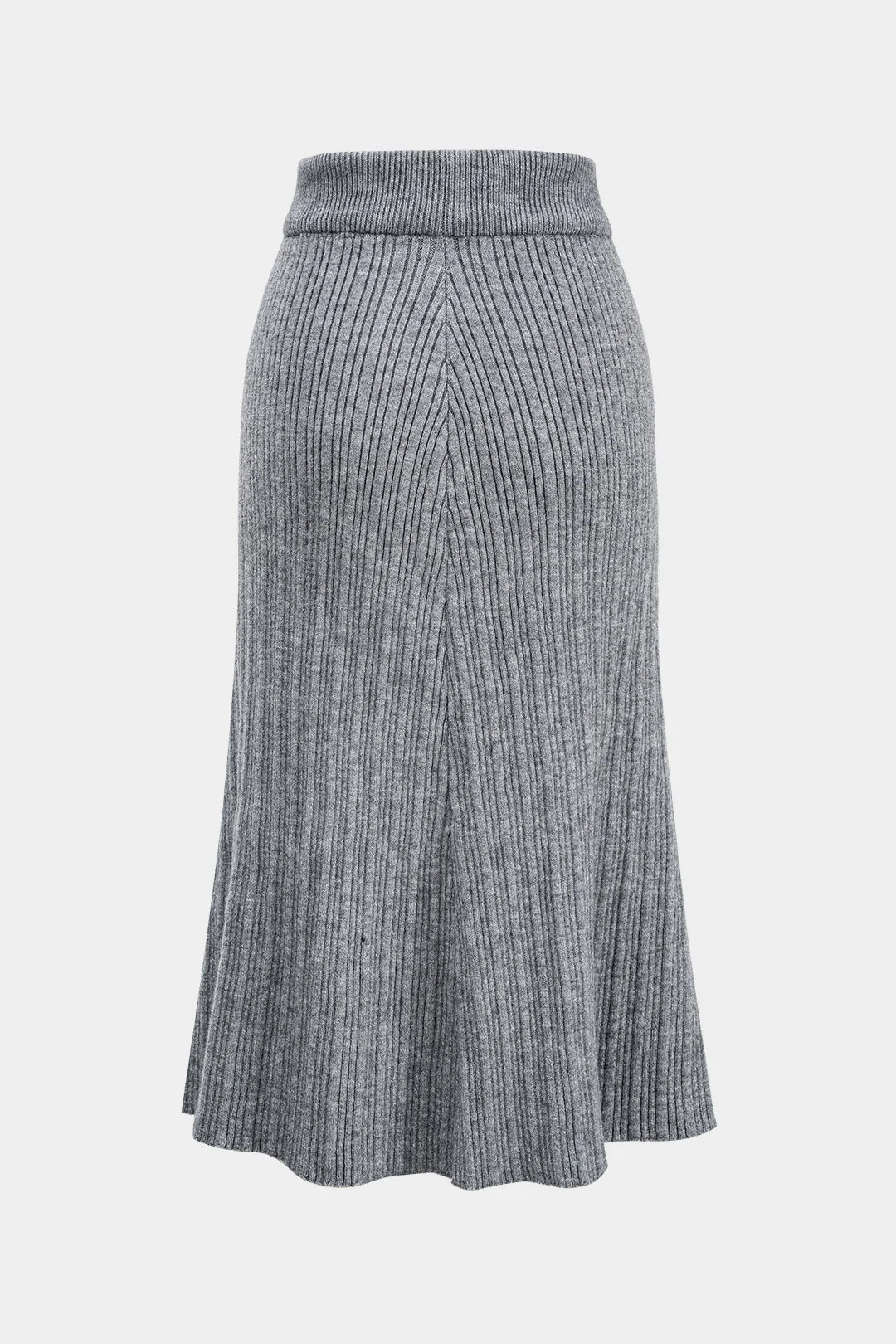 Sweater Cross Top And Skirt Set