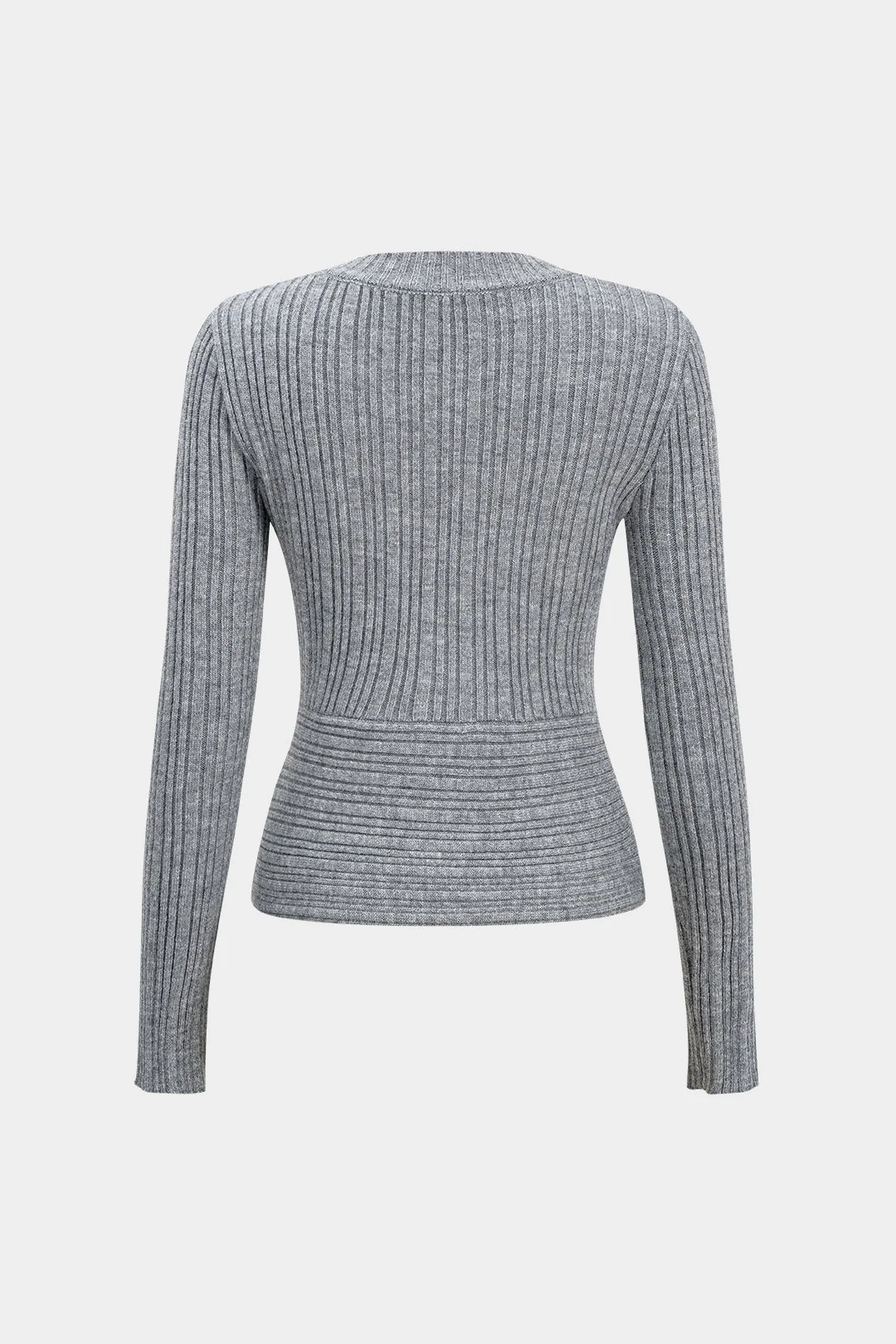 Sweater Cross Top And Skirt Set