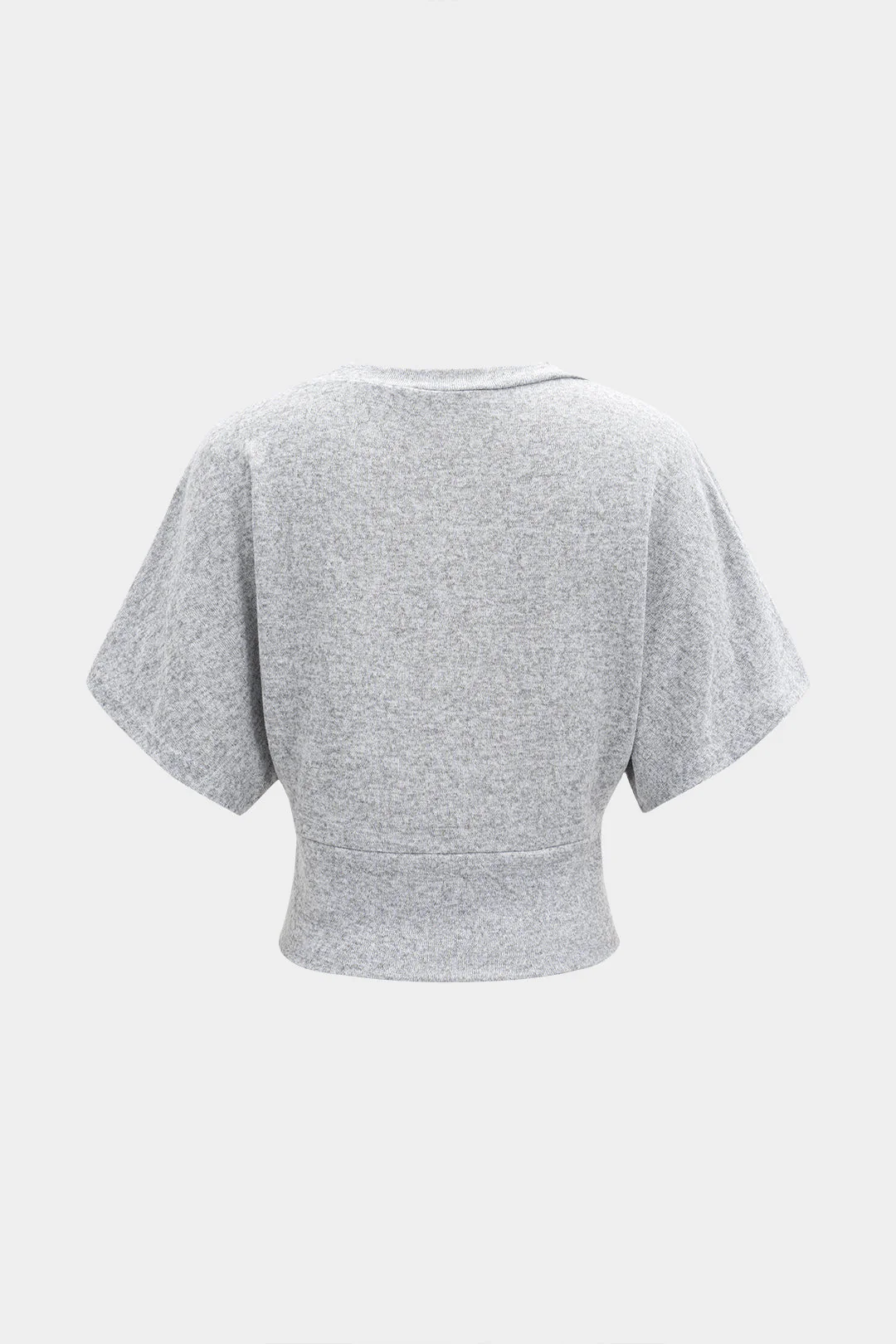 Knit Drop Shoulder Short-Sleeve Top