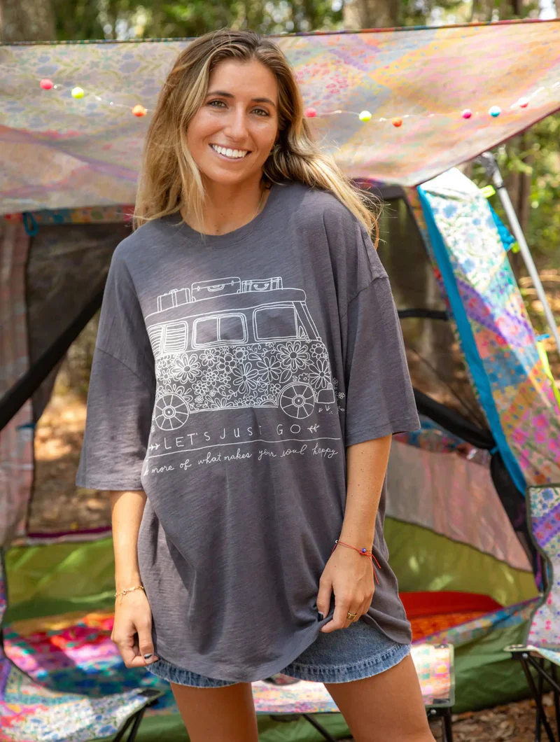 Graphic Tee - Washed Black